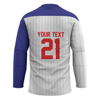 Custom Dripping Baseball Chinese Taipei Hockey Jersey