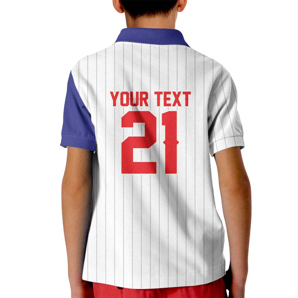 Custom Dripping Baseball Chinese Taipei Kid Polo Shirt