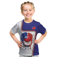 Custom Dripping Baseball Chinese Taipei Kid T Shirt
