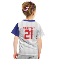 Custom Dripping Baseball Chinese Taipei Kid T Shirt