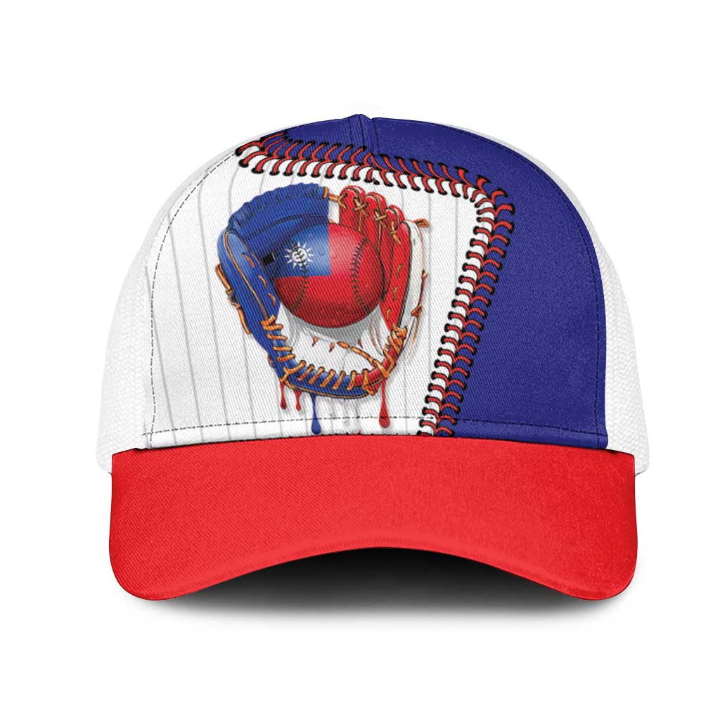 Dripping Baseball Chinese Taipei Mesh Trucker Cap