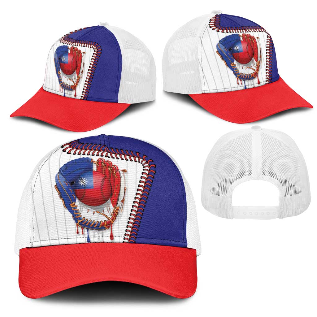 Dripping Baseball Chinese Taipei Mesh Trucker Cap