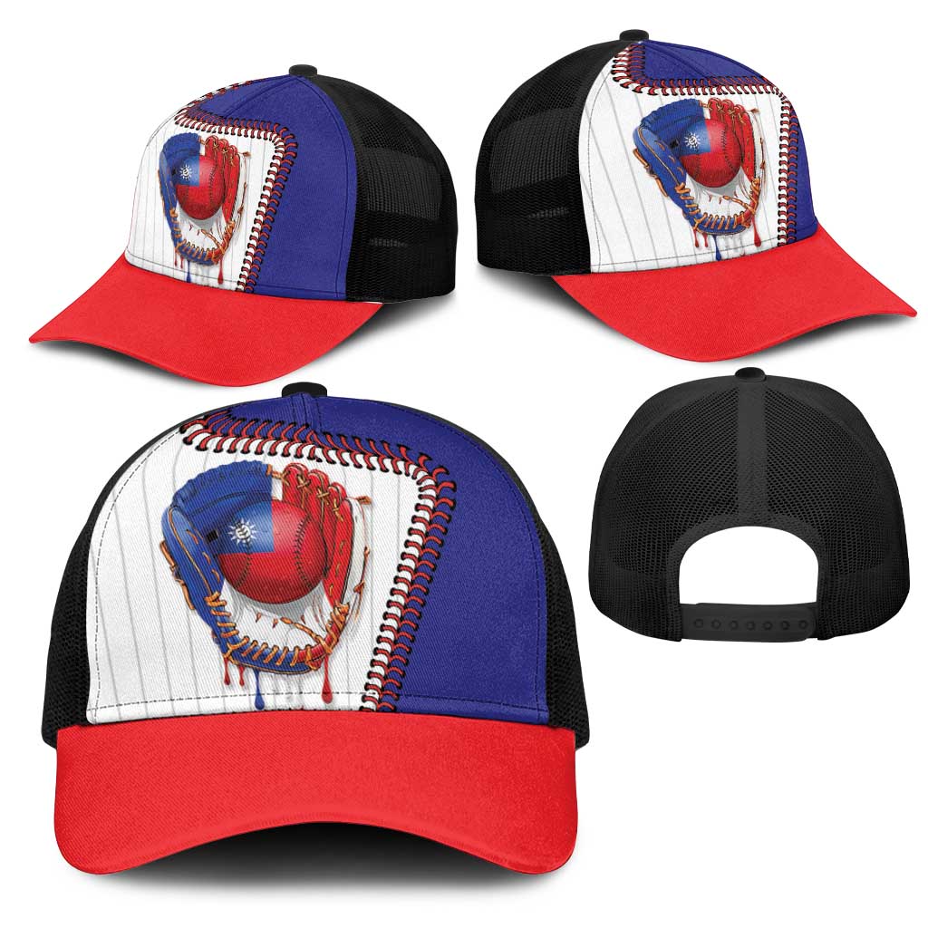 Dripping Baseball Chinese Taipei Mesh Trucker Cap