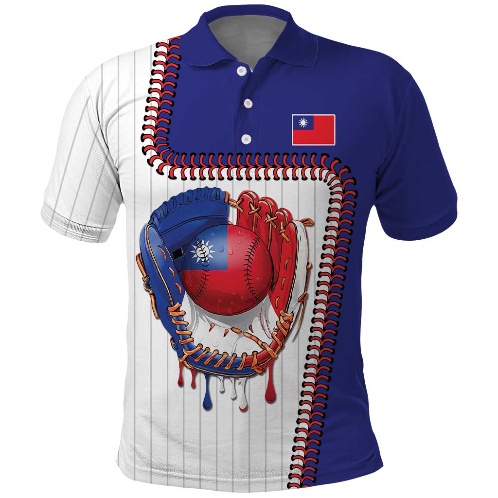 Custom Dripping Baseball Chinese Taipei Polo Shirt