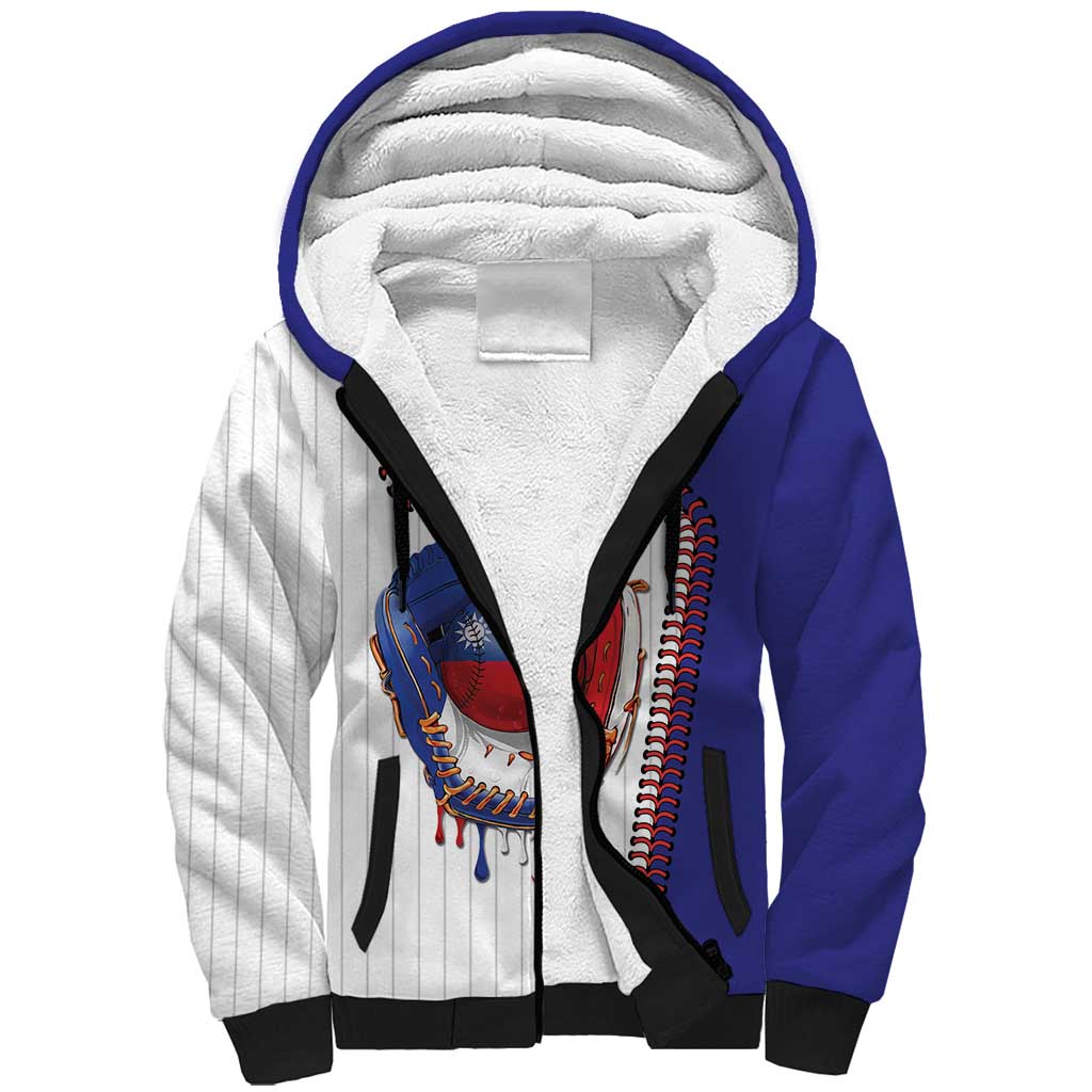 Custom Dripping Baseball Chinese Taipei Sherpa Hoodie