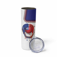 Custom Dripping Baseball Chinese Taipei Skinny Tumbler