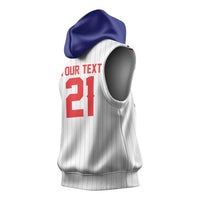 Custom Dripping Baseball Chinese Taipei Sleeveless Hoodie