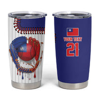 Custom Dripping Baseball Chinese Taipei Tumbler Cup
