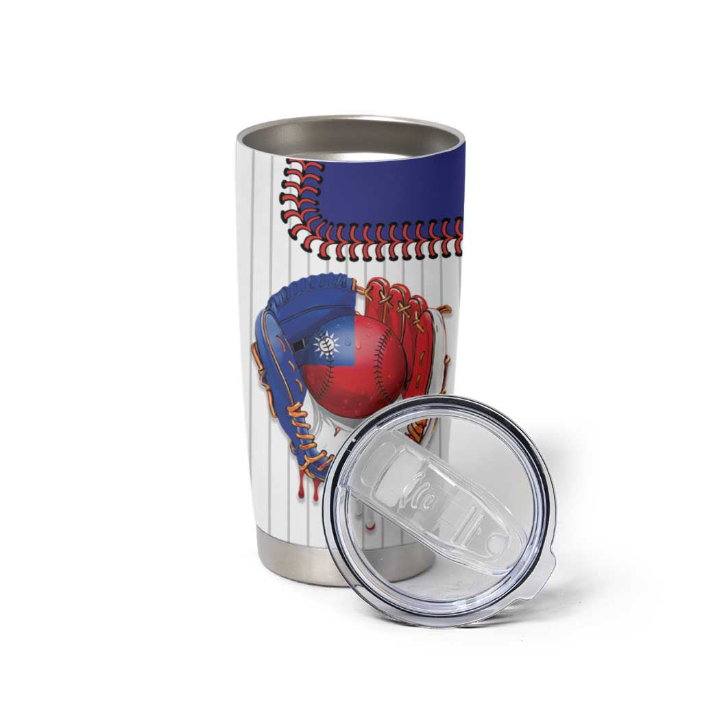 Custom Dripping Baseball Chinese Taipei Tumbler Cup