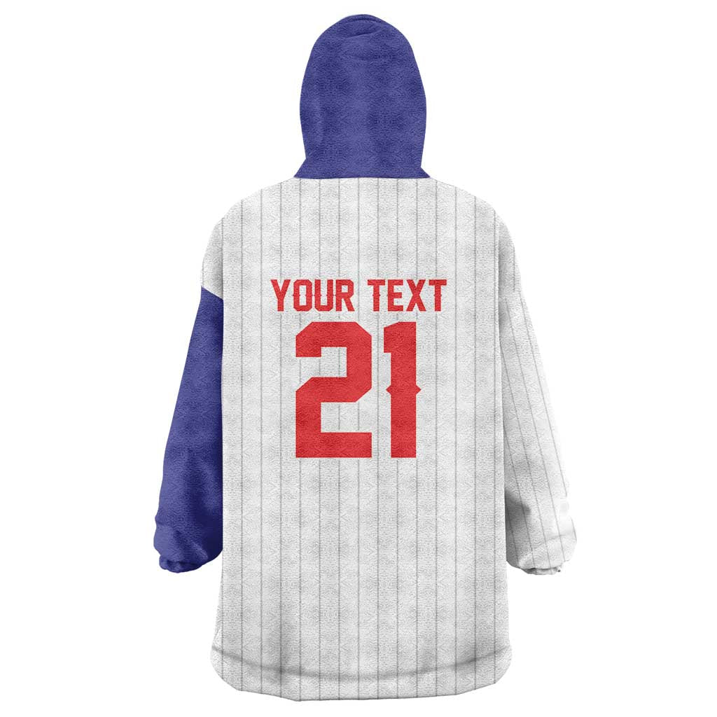 Custom Dripping Baseball Chinese Taipei Wearable Blanket Hoodie