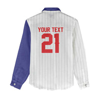 Custom Dripping Baseball Chinese Taipei Women Casual Shirt
