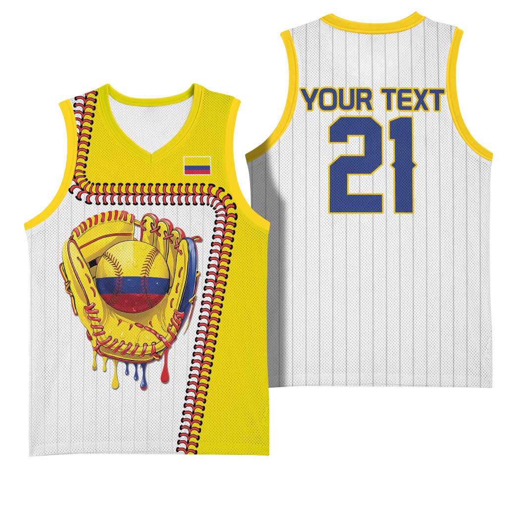 Custom Dripping Baseball Colombia Basketball Jersey