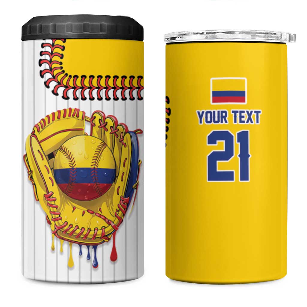 Custom Dripping Baseball Colombia 4 in 1 Can Cooler Tumbler