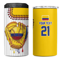 Custom Dripping Baseball Colombia 4 in 1 Can Cooler Tumbler