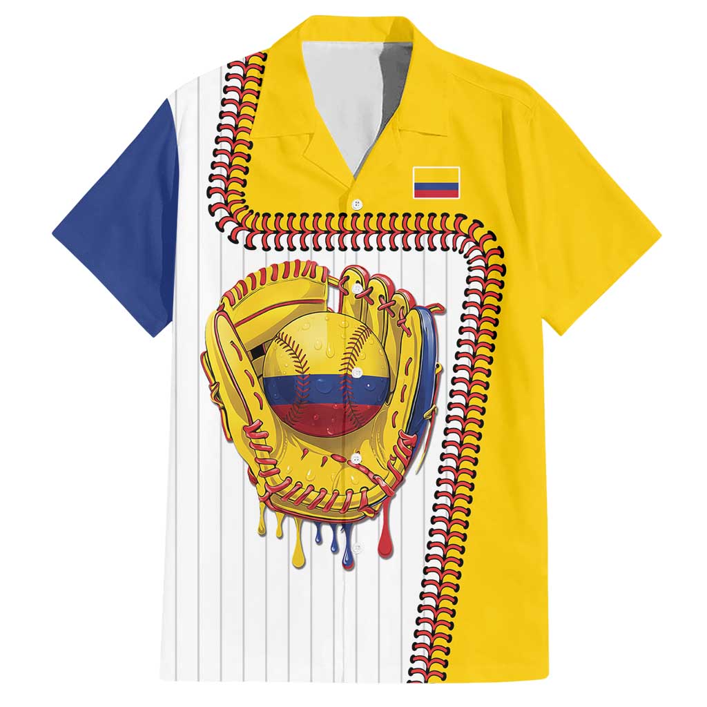 Custom Dripping Baseball Colombia Hawaiian Shirt