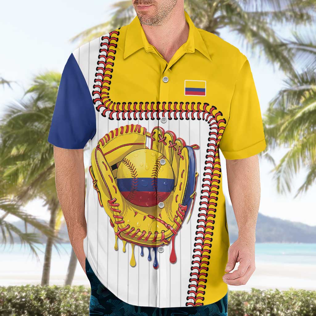 Custom Dripping Baseball Colombia Hawaiian Shirt