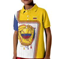 Custom Dripping Baseball Colombia Kid Polo Shirt