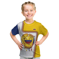 Custom Dripping Baseball Colombia Kid T Shirt