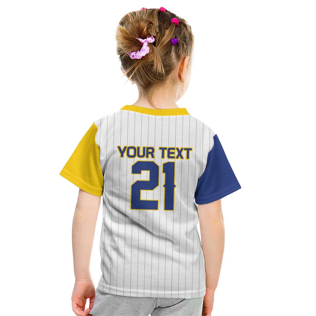 Custom Dripping Baseball Colombia Kid T Shirt