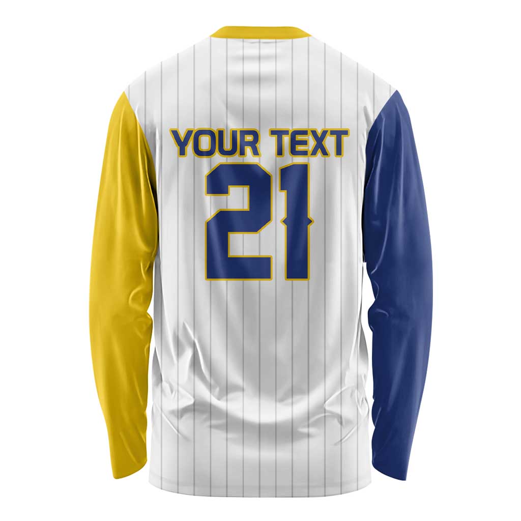 Custom Dripping Baseball Colombia Long Sleeve Shirt