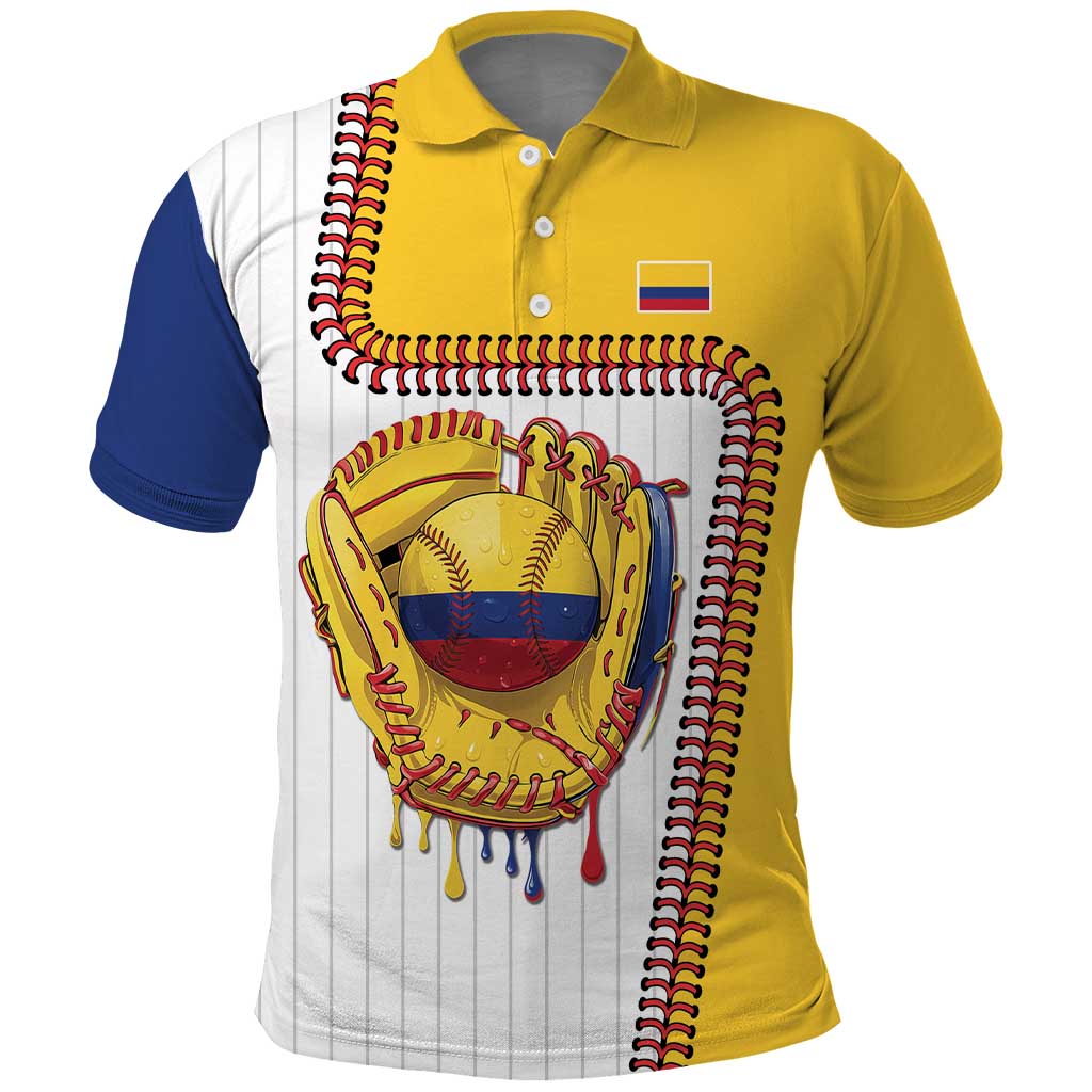 Custom Dripping Baseball Colombia Polo Shirt