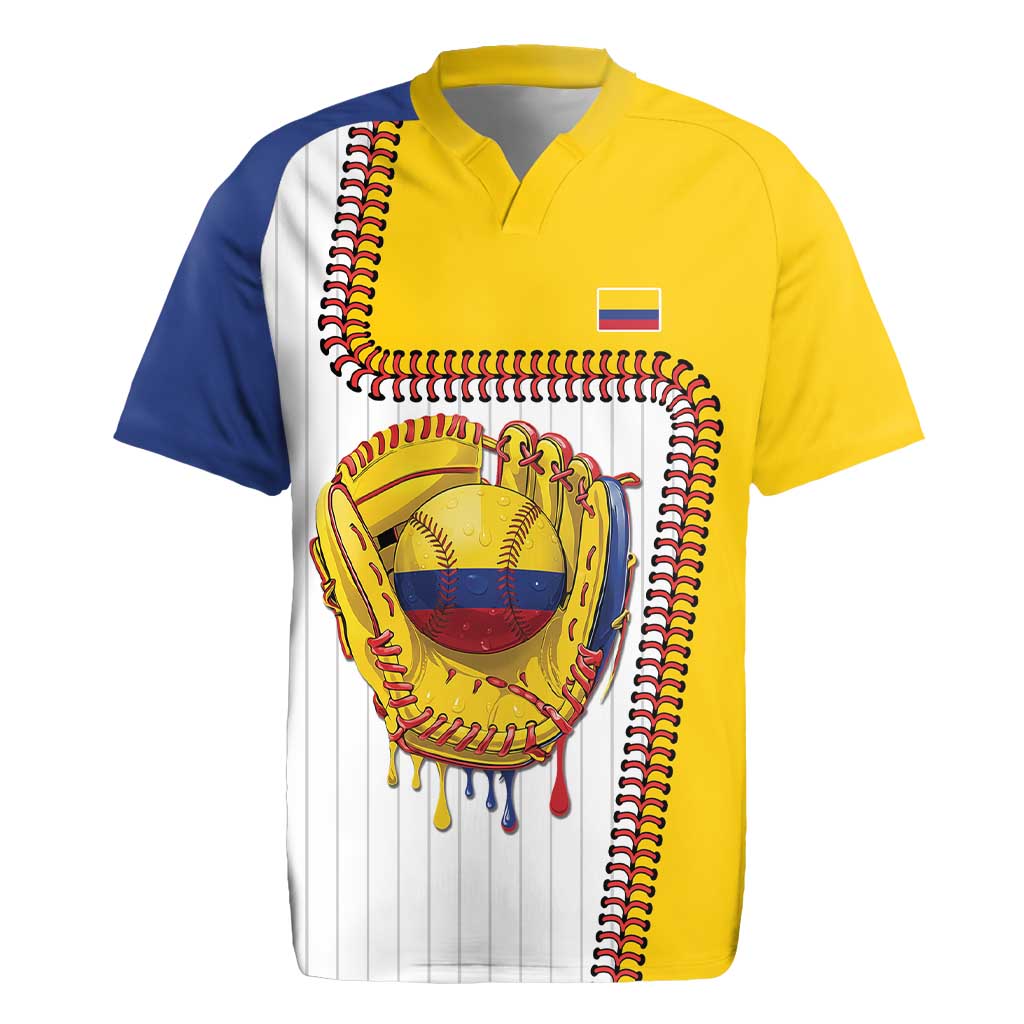 Custom Dripping Baseball Colombia Rugby Jersey
