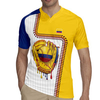 Custom Dripping Baseball Colombia Rugby Jersey