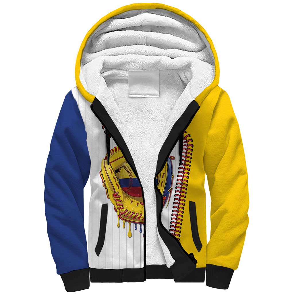 Custom Dripping Baseball Colombia Sherpa Hoodie