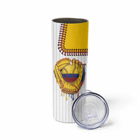 Custom Dripping Baseball Colombia Skinny Tumbler