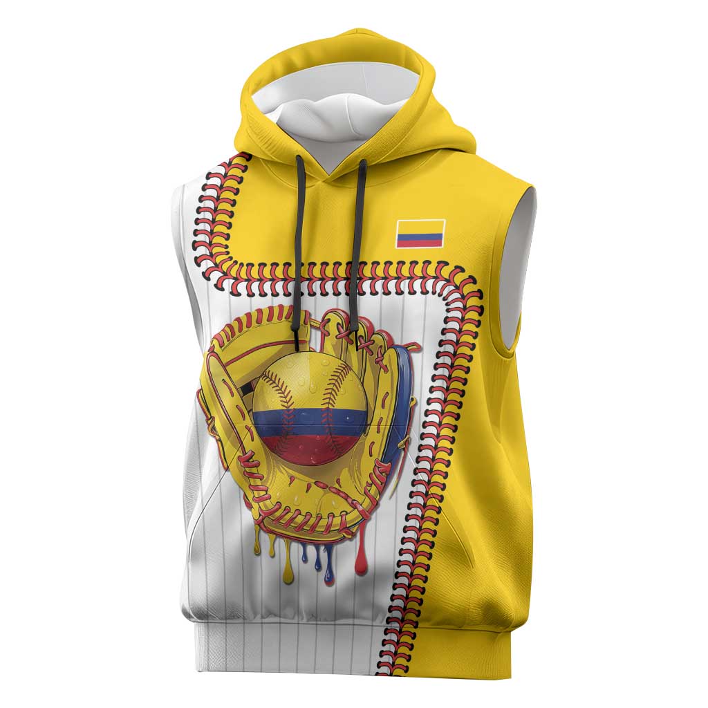 Custom Dripping Baseball Colombia Sleeveless Hoodie