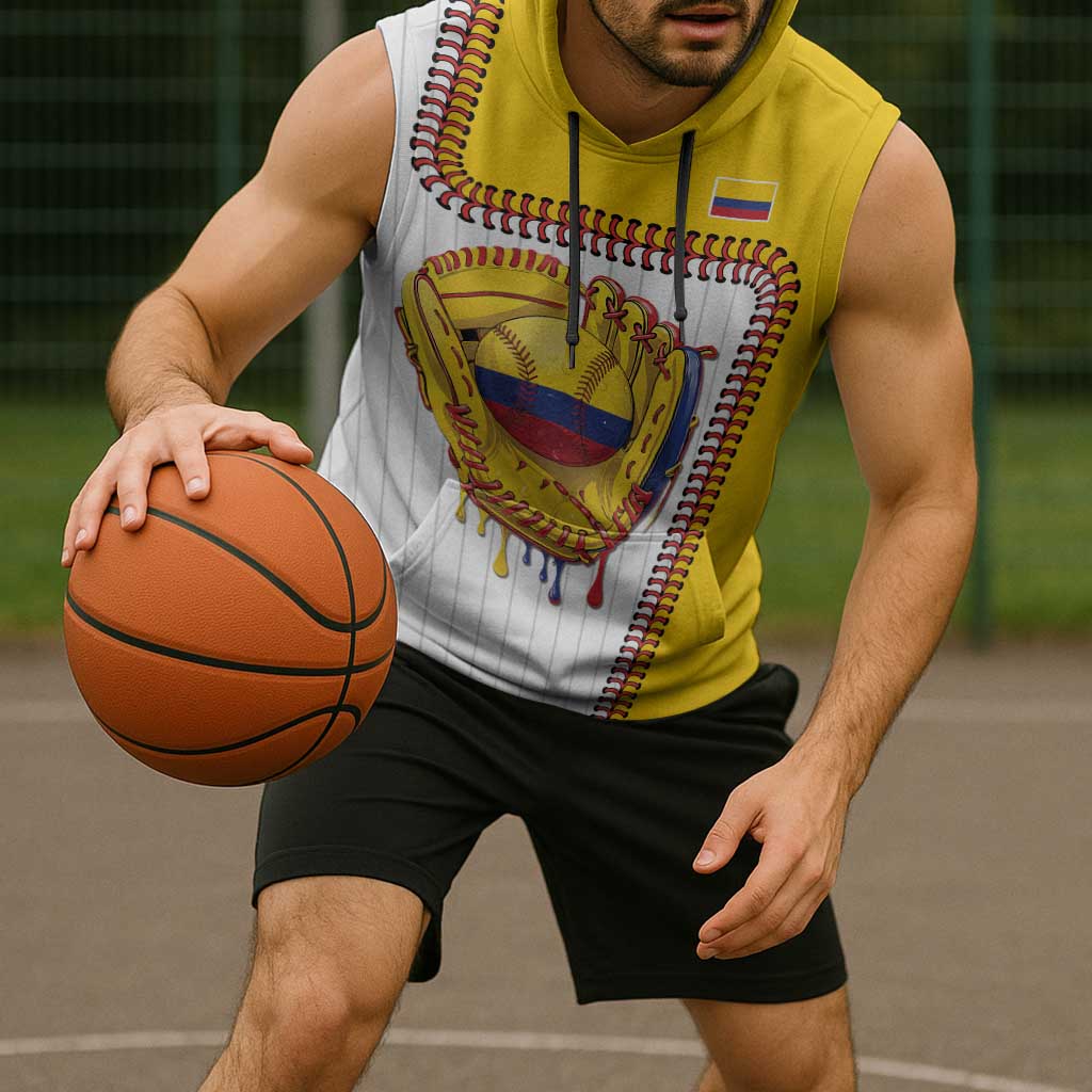 Custom Dripping Baseball Colombia Sleeveless Hoodie