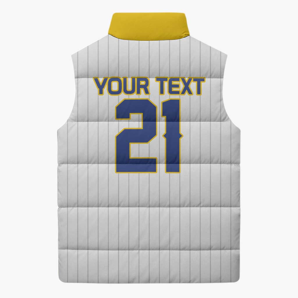 Custom Dripping Baseball Colombia Sleeveless Puffer Jacket