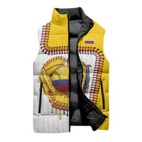 Custom Dripping Baseball Colombia Sleeveless Puffer Jacket