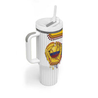 Custom Dripping Baseball Colombia Tumbler With Handle