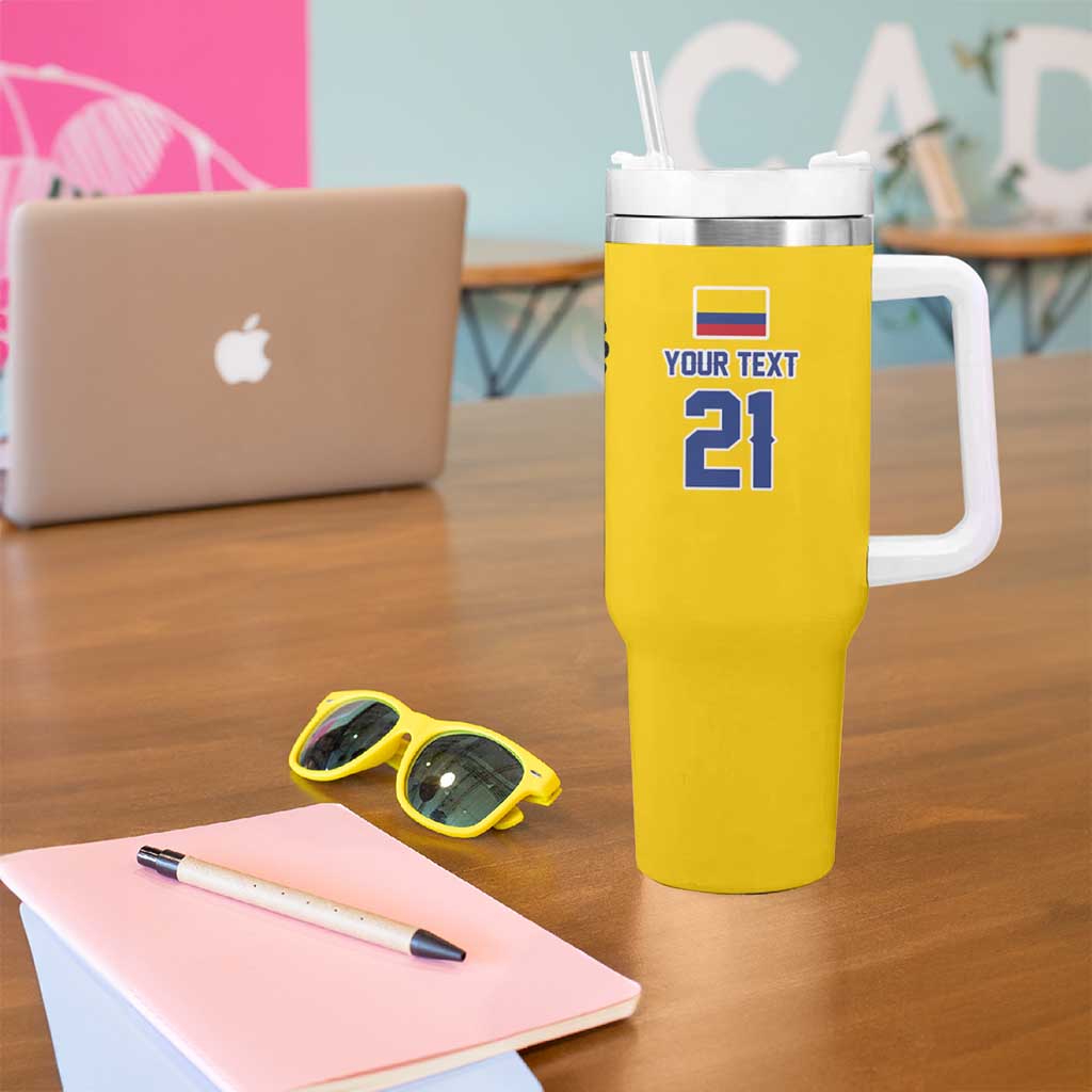 Custom Dripping Baseball Colombia Tumbler With Handle
