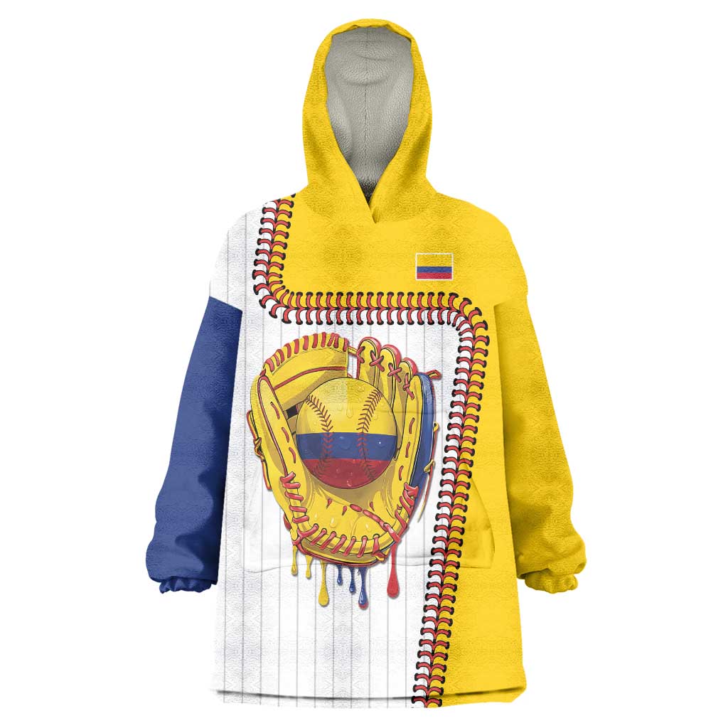 Custom Dripping Baseball Colombia Wearable Blanket Hoodie