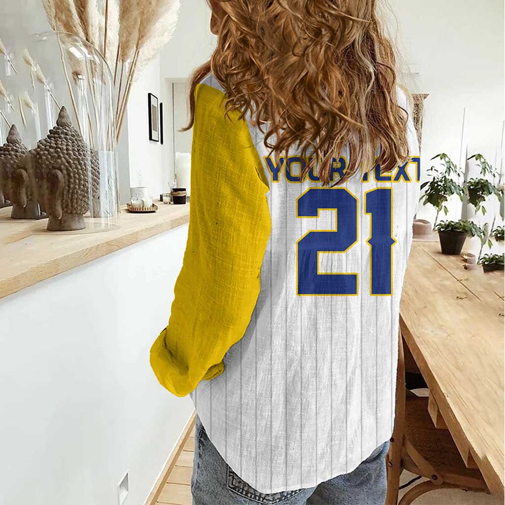 Custom Dripping Baseball Colombia Women Casual Shirt