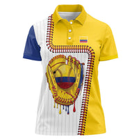 Custom Dripping Baseball Colombia Women Polo Shirt
