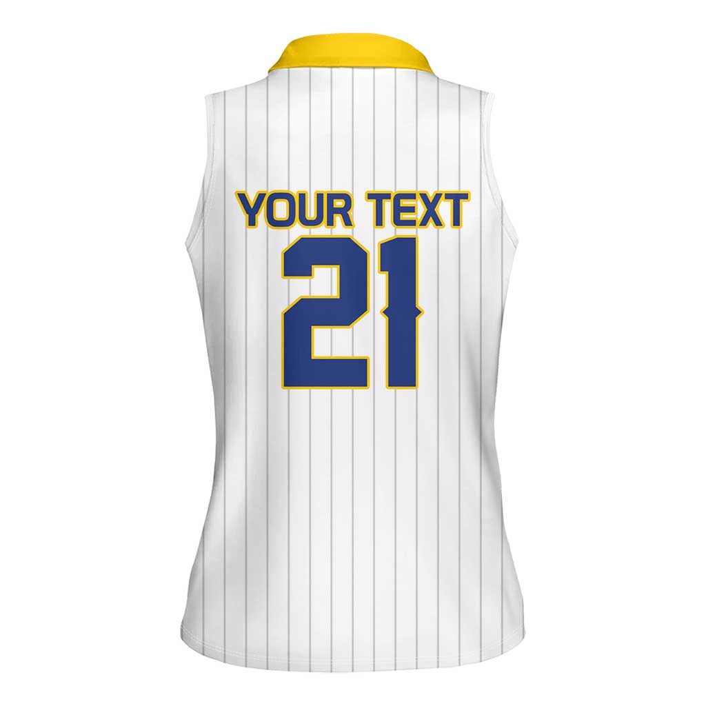Custom Dripping Baseball Colombia Women Sleeveless Polo Shirt