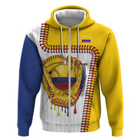 Custom Dripping Baseball Colombia Zip Hoodie