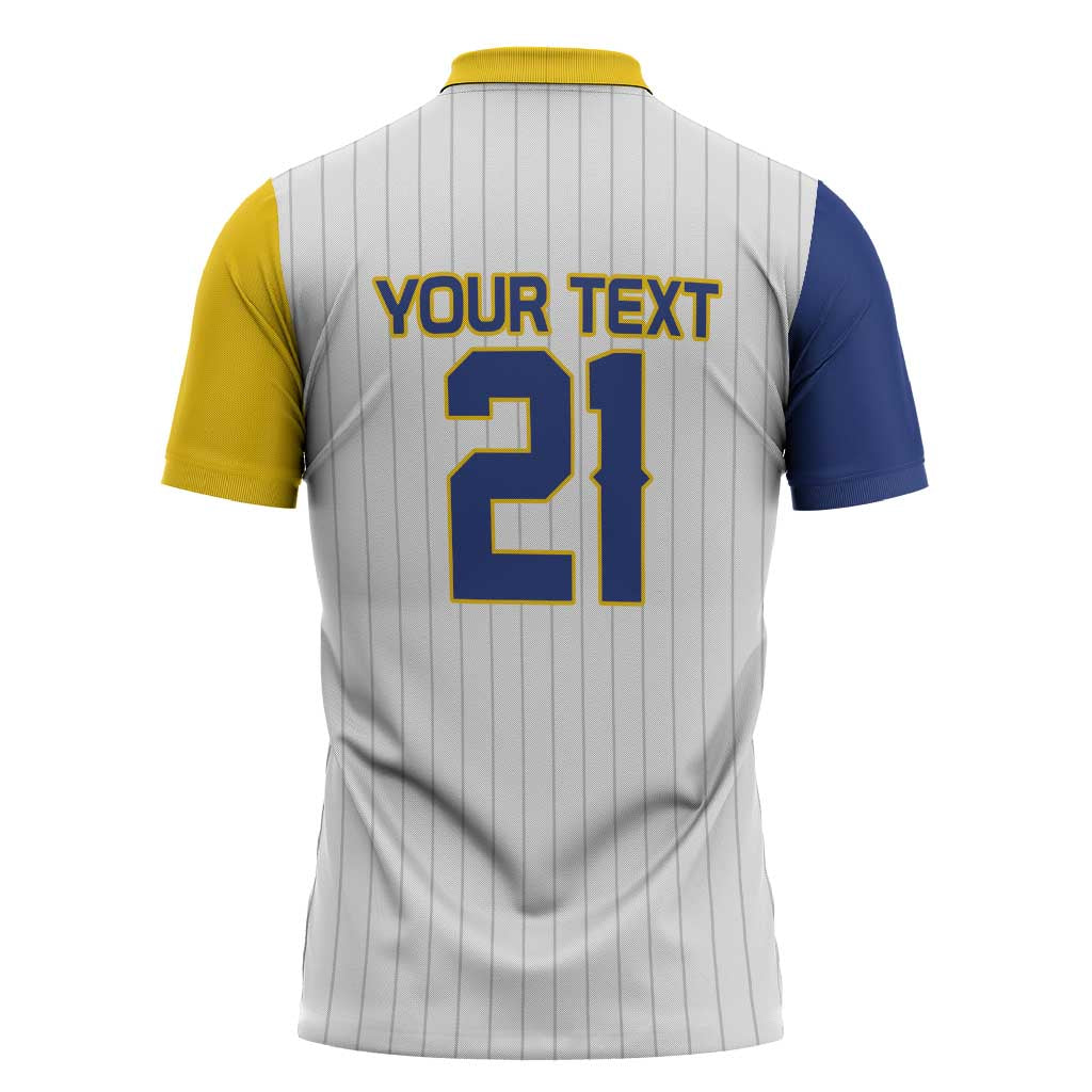 Custom Dripping Baseball Colombia Zipper Polo Shirt