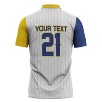 Custom Dripping Baseball Colombia Zipper Polo Shirt