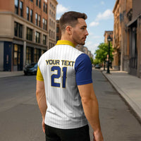 Custom Dripping Baseball Colombia Zipper Polo Shirt