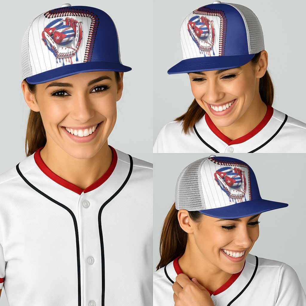 Dripping Baseball Cuba Baseball Net Cap