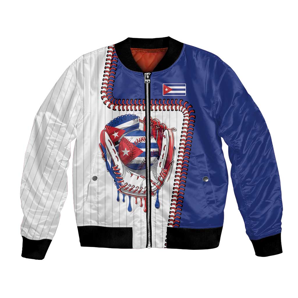 Custom Dripping Baseball Cuba Bomber Jacket