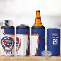 Custom Dripping Baseball Cuba 4 in 1 Can Cooler Tumbler