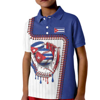 Custom Dripping Baseball Cuba Kid Polo Shirt
