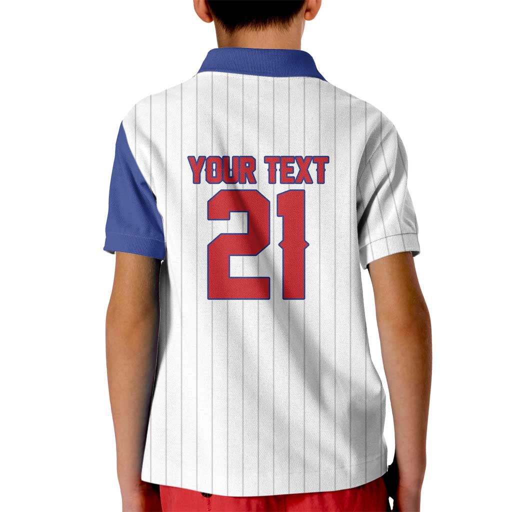 Custom Dripping Baseball Cuba Kid Polo Shirt