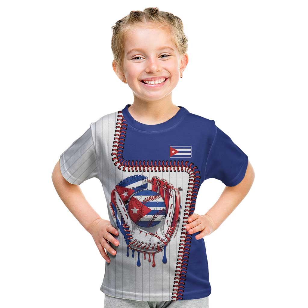 Custom Dripping Baseball Cuba Kid T Shirt