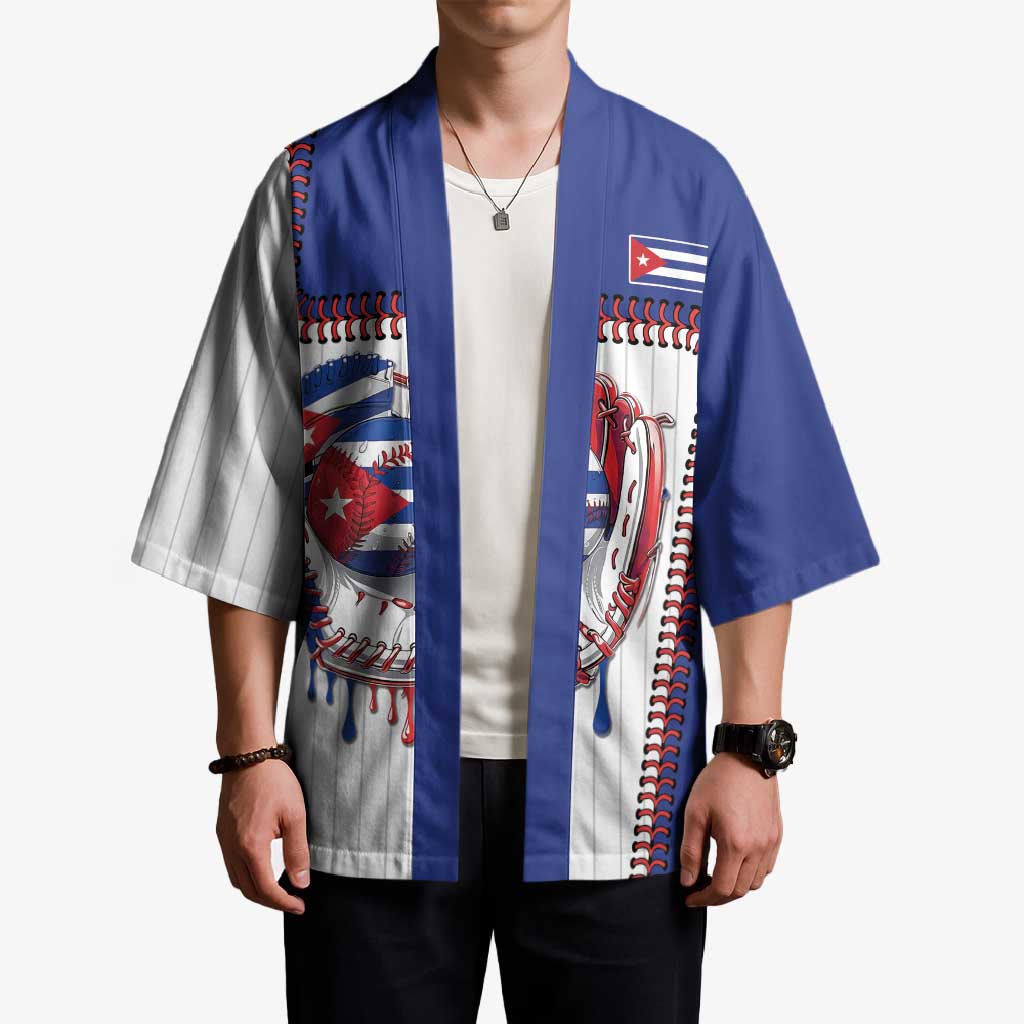 Custom Dripping Baseball Cuba Kimono